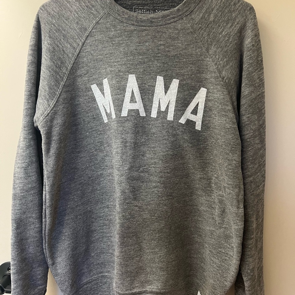 Gray 'MAMA' Sweatshirt